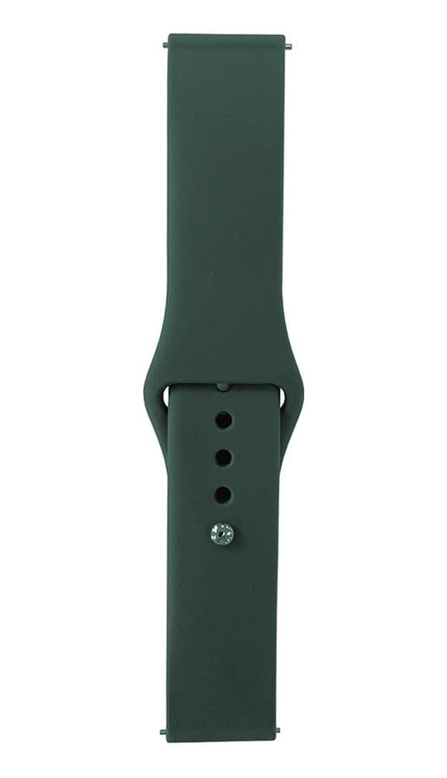 Mobilteam Huawei Gt2 46mm Band Serisi 22mm Klasik Kordon Silikon Strap Kayış-pine Yeşil
