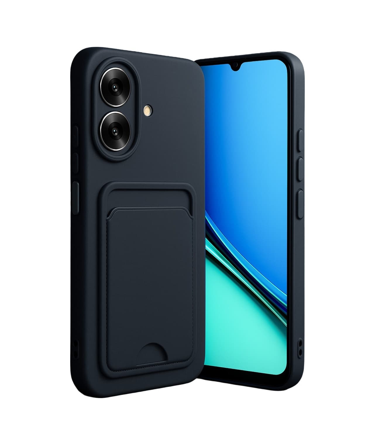Realme Note 60 Kelvin Kartvizitli Silikon - Siyah Renk