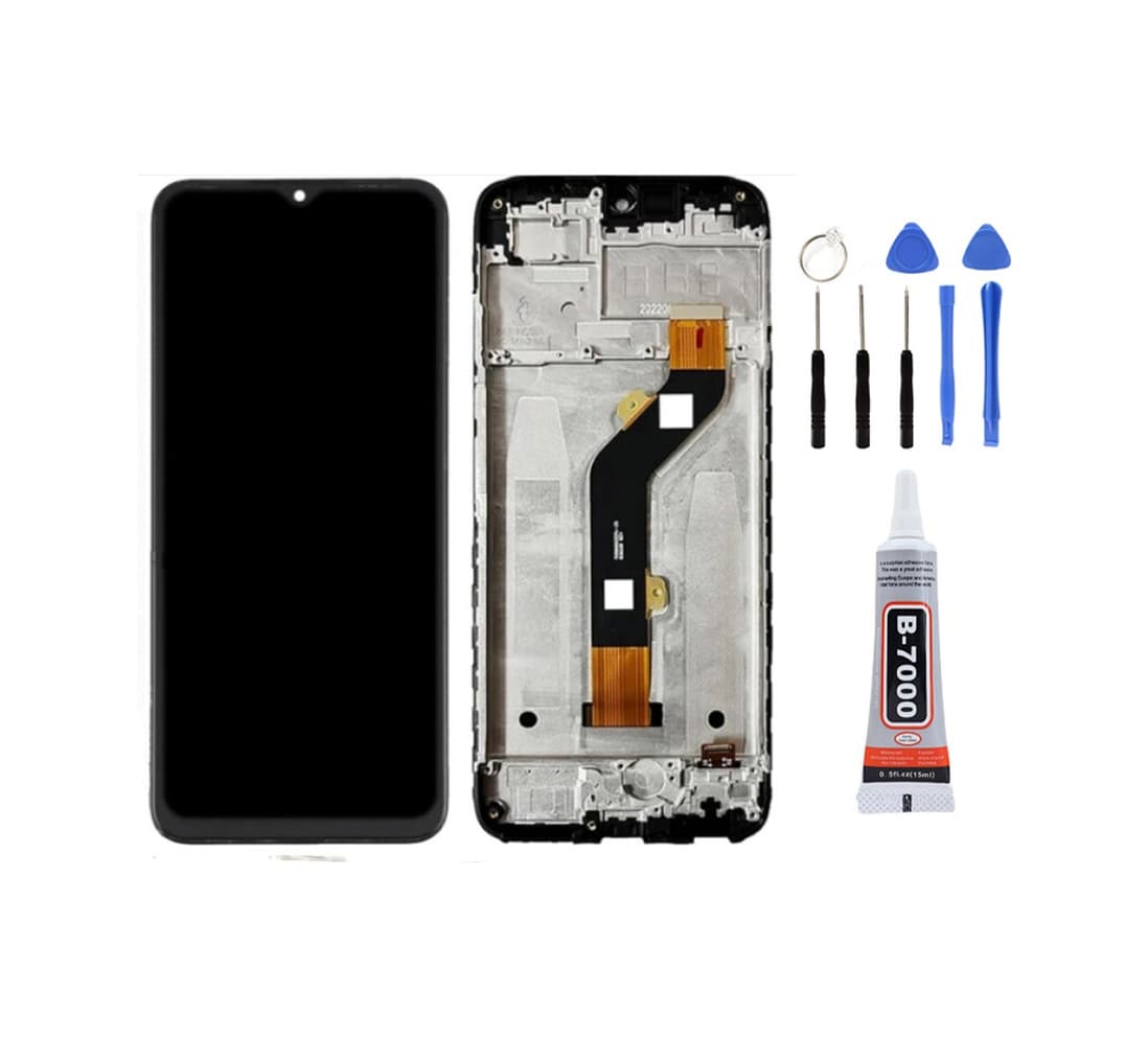 Tecno Spark 10 Çıtalı Ekran Lcd Dokunmatik Tamir Seti Ve Yapıştırıcı Yanında Yedcom