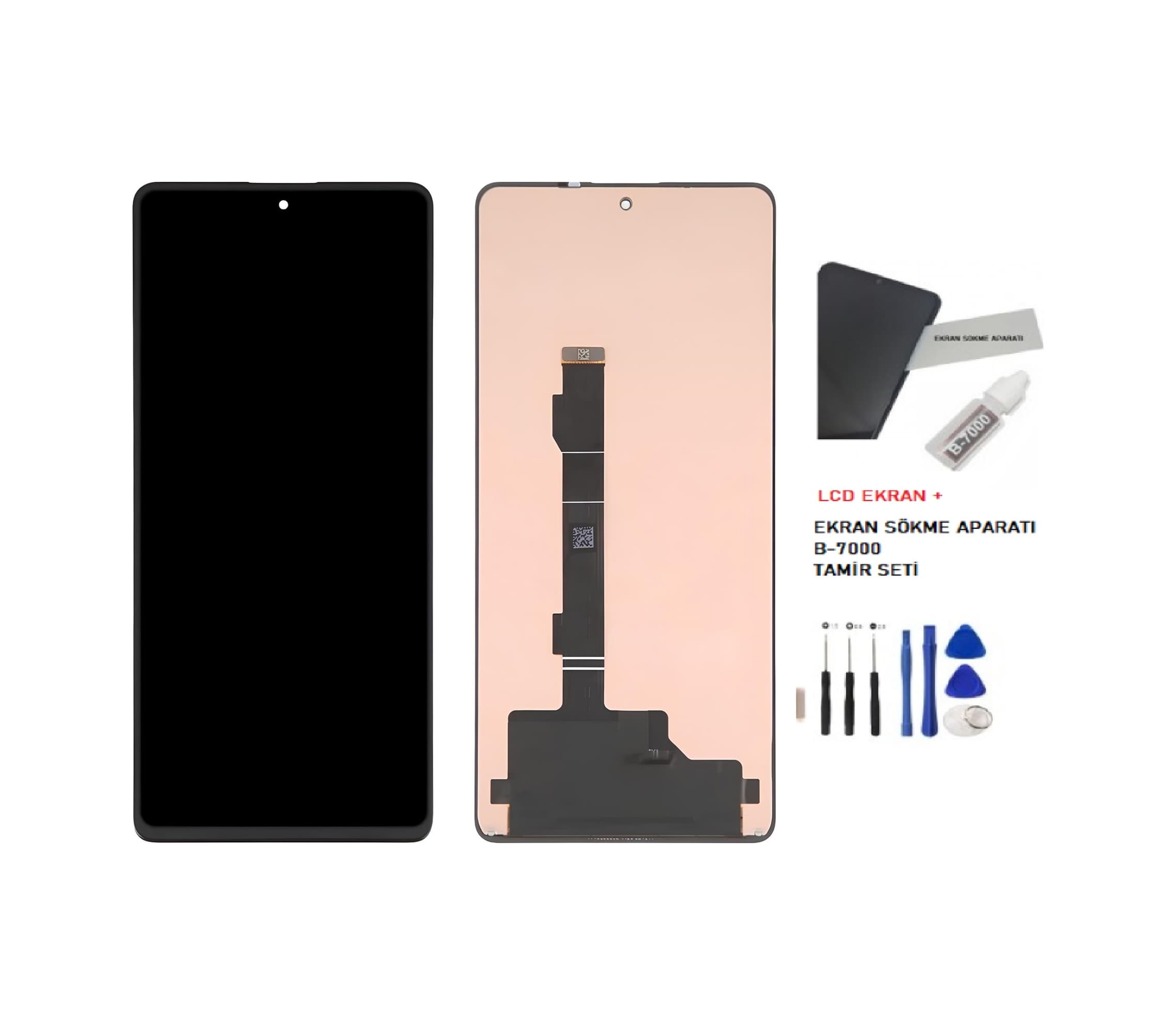 Tkgz - Tecno Camon 20 Pro Lcd Dokunmatik Ekran + B-7000 + Tamir Seti