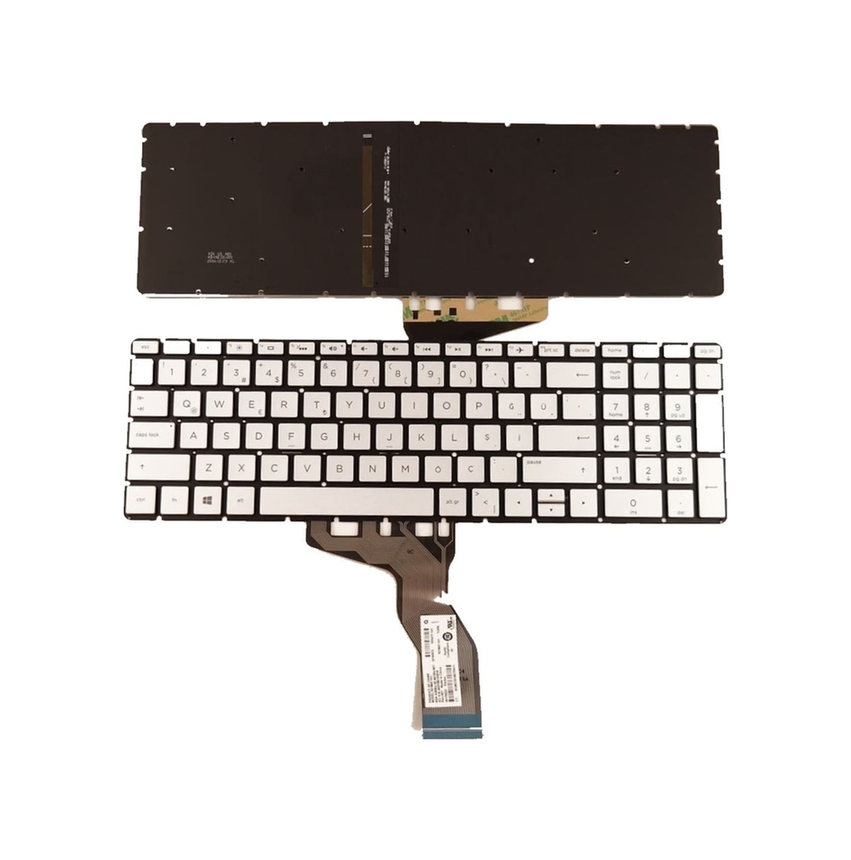 Hp 15s-eq0011nt 3h928ea Notebook Klavyesi Silver-gri Tr Işıklı