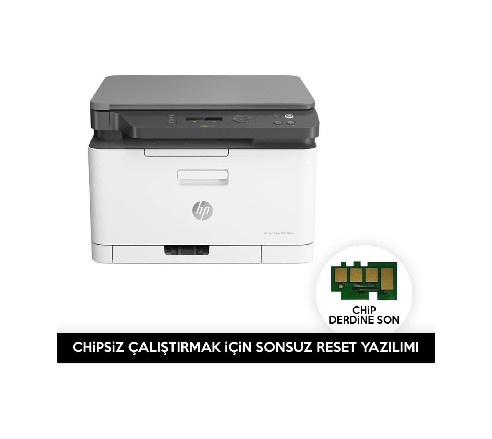 Hp Color Laser Mfp 178nw Yazıcı Chipsiz Çalıştırmak İçin Reset Ya