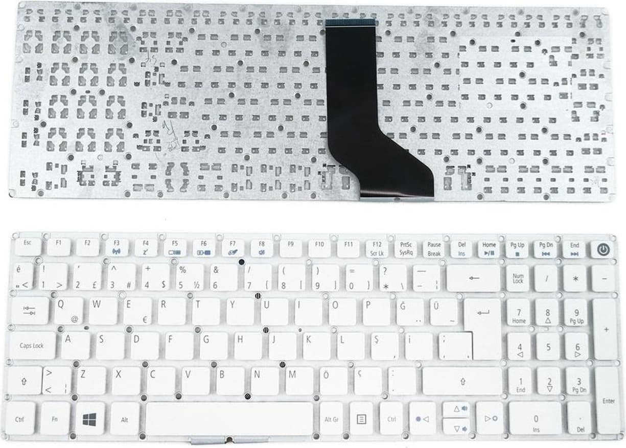 Acer Aspire E5-573g Klavye Tuş Takımı Beyaz Tr
