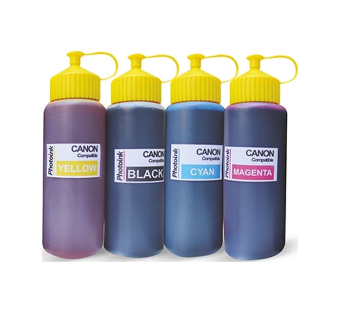 Canon Ts3150 İçin 4 Renk 500ml Photoink Mürekkep Bk8681986414801 Photoink