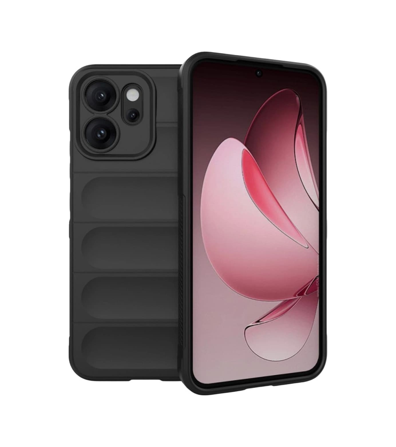Oppo Reno 14f Optimum Silikon - Siyah 0.2M-Çok Renkli