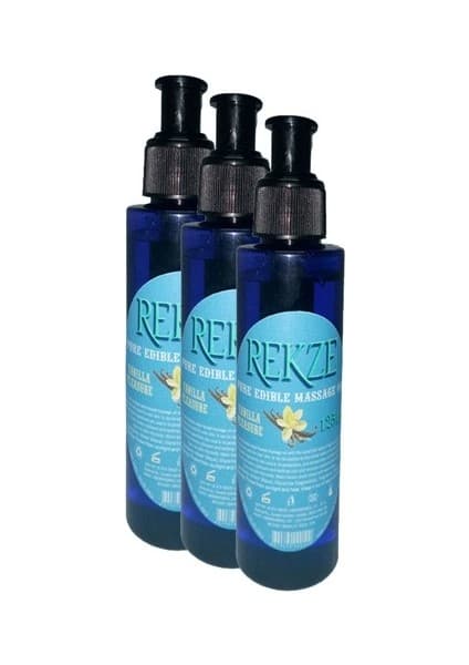 Rekze Erkeklere Kadınlara Özel Vanilya Aromalı Masaj Yağı Pure Edible Vanilla Flavor Massage Oil