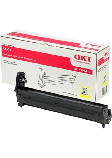 Oki C8600-43449013 Sarı Drum