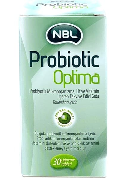 Nobel Nbl Probiotic Optima 30 Çiğneme Tableti Probiyotik İçerik ile