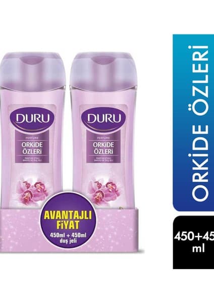Duru Duş Jeli 450+450 ml Orkide Özleri 8690506498245 Duş