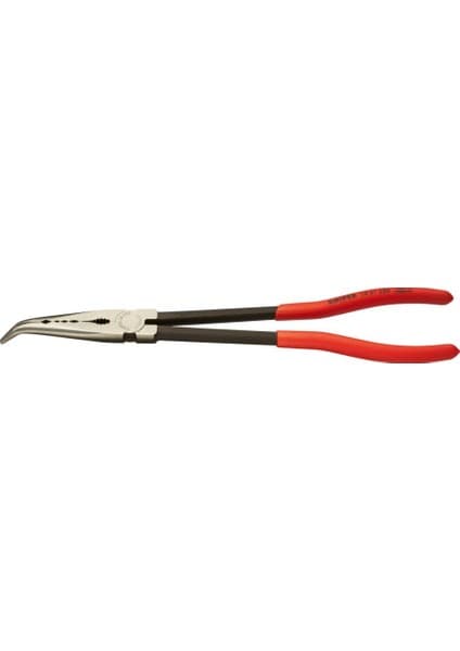 Knipex 28 81 280 Enine Profilli Montaj Pensesi, Eğri Uçlu, 280 Mm, Korozyon
