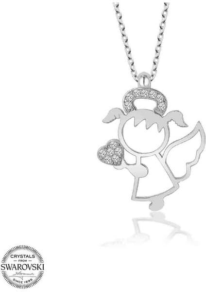 Gumush Swarovski Taşlı Gümüş Su Perisi Kadın Kolye Fiyatı