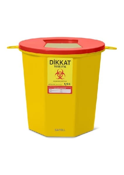 Safell Tıbbi Atık Kovası – 60 Adet -1,3 Litre - 5 Litre - 10 Litre