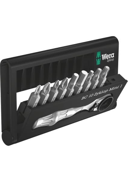 Wera Bit-Check 10 Zyklop Mini Cırcır Seti