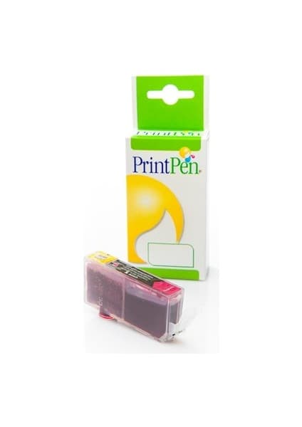 PrintPen Canon CLI-521 - 1 Takım (Sarı + Mavi + Kırmızı + Siyah) Muadil