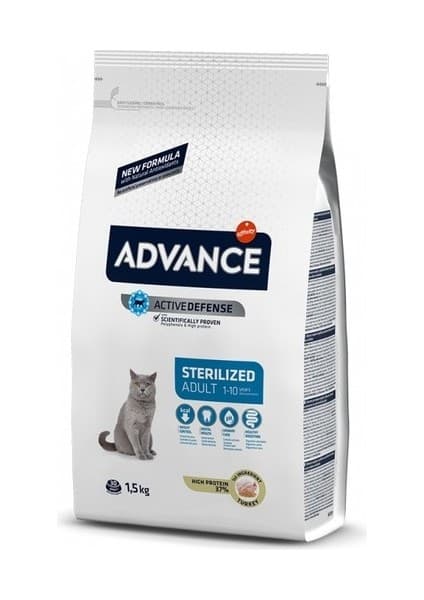 Advance Sterilised Hindili Kısırlaştırılmış Kedi Maması 1.5