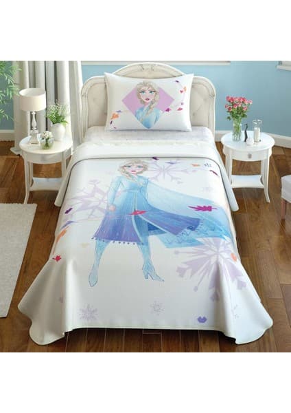 Taç Frozen 2 Elsa Tek Kişilik Pike Takımı 120 x 200 cm Fiyatı