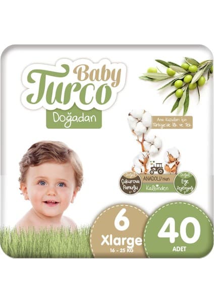 Baby Turco Doğadan 6 Numara Xlarge 40