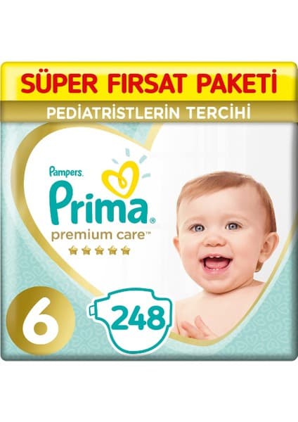 Prima Premium Care 6 Beden Bebek Bezi