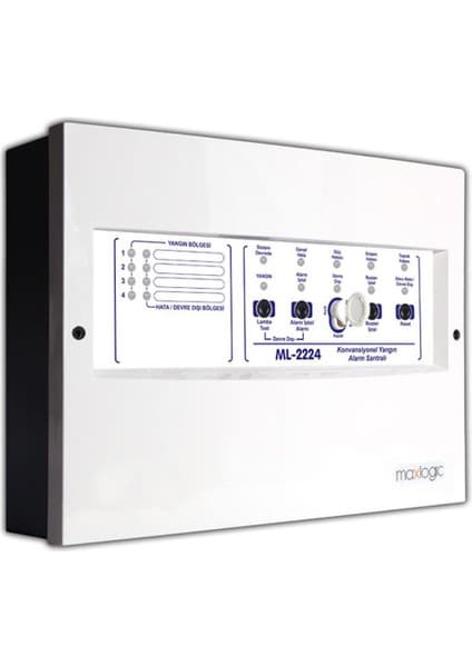 Mavili ML-2224/M Maxlogic Konvansiyonel Yangın Alarm Santrali, 4 Bölge,