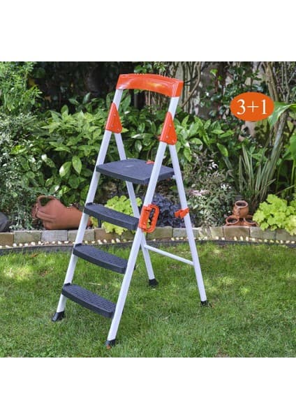 Kanat Promax Plastik Basamaklı Merdiven 3+1