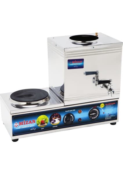Mizan 15 Lik Elektrikli 10 Litre 1 Demlikli Çay Kazanı Çay