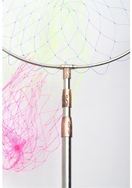 Powerex Paslanmaz Çelik Krom Geniş Göz Misina 50CM.ÇAP,190CM Sap,lüks