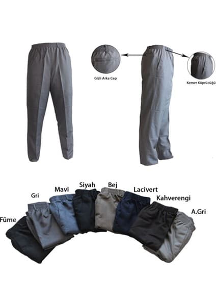 Berat Şalvar Pantolon - Mevsimlik Kumaş - Siyah Renk - 3