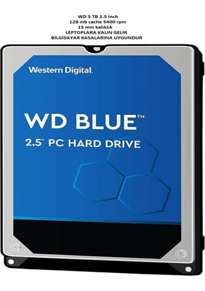 Western WD50NPZZ-00A9JT0 Dıgıtal 5tb 2.5" Hard