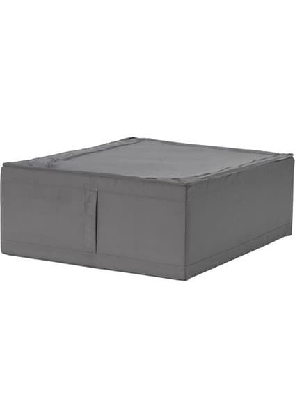 IKEA Gri Katlanabilir Saklama Kutusu 44 x 55 x 19 cm Polyester Kumaş Özellikli Düzenleme