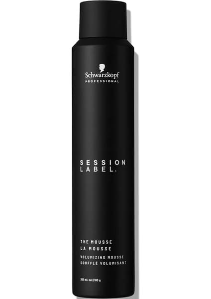 Schwarzkopf Session Label The Mousse Vegan Saç Köpüğü 200ml Hafif Tutuşlu Hacim Verici