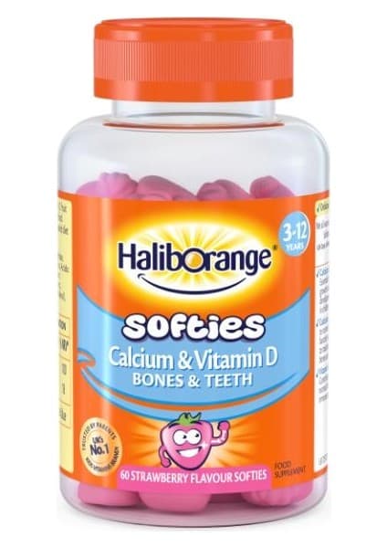 Haliborange Softies Kalsiyum D Vitamini Çilek Aromalı 60 Softies