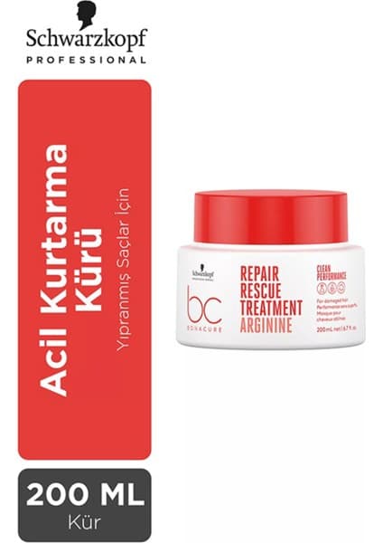 Bc Bonacure Repair Rescue Arginine Vegan Sulfate Free Hair Mask 200
