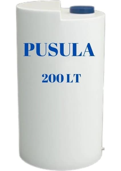 Pusula Su Depoları Polietilen 200 Lt Beyaz Dikey Su Deposu /
