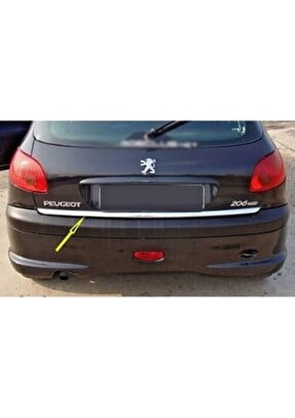 Ebal Oto Peugeot 206 Plus Krom Bagaj Alt Çıtası 2005 Üzeri Paslanmaz