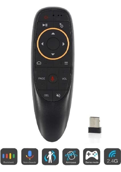 No Name G10 Hava Fare Kumanda -Medya Ses Yardimci-Air Mouse