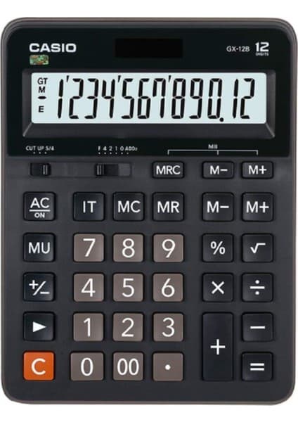 Casio Masa Üstü Hesap Makinesi GX-12B 12 Haneli LCD Ekran Özellikleri
