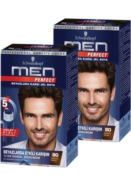Schwarzkopf Men Perfect 80 Siyah Kahve 2