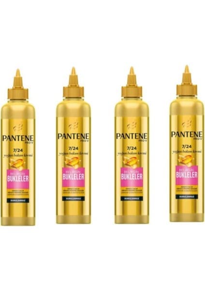 Pantene Yoğun Bakım Kremi Durulanmayan 4'lü Set Yıpranmış Saçlar İçin Onarıcı
