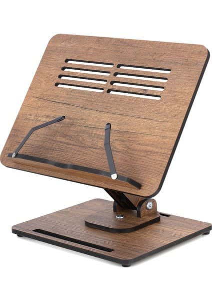 Vigo Wood Kitap Okuma Standı Yükseklik Ayarlanabilir Katlanabilir 360º Dönebilen Laptop