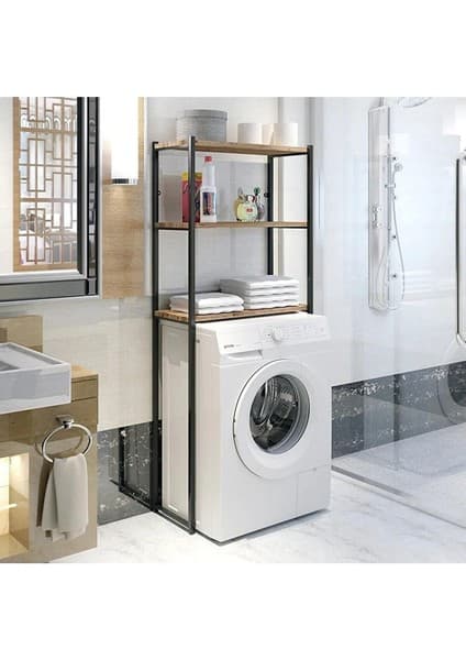 Noowa Wc Arkası Klozet Rafı 3 Raflı Banyo