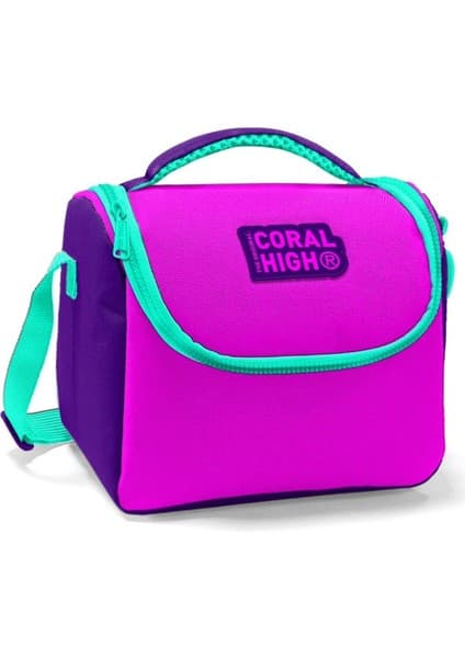 Coral High Mor Pembe Kız Çocuk Okul Beslenme Çantası - Isı Yalıtımlı 5 Litre