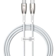 Baseus Glimmer Series 100W 100 cm Pd Type-C Şarj Kablosu Beyaz