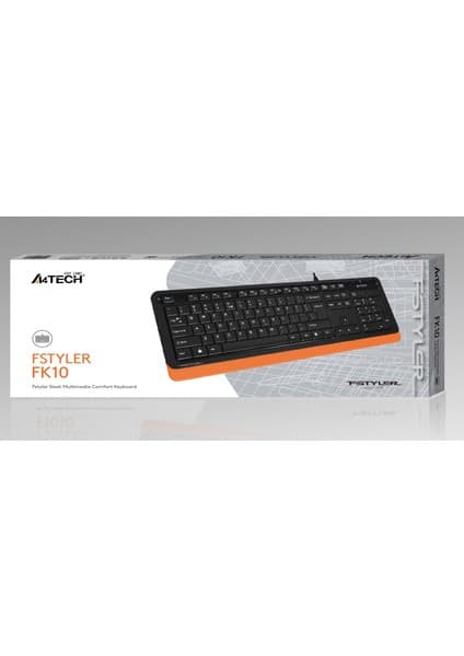 A4Tech A4 Tech FK10 Q USB Fsytyler Turuncu Tr Fn-Mmedya