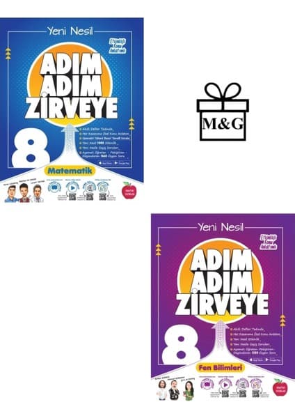 Newton Yayınları 8. Sınıf Adım Adım Matematik ve Fen Bilimleri Konu