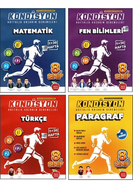 Newton Yayınları 8. Sınıf LGS Matematik - Fen Bilimleri - Türkçe - Paragraf Kondisyon Denemeleri 4