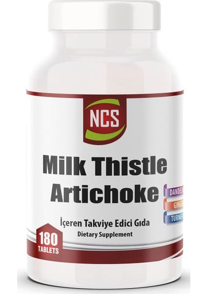 Ncs Milk Thistle Artichoke Zerdeçal Karahindiba Zencefil 180 Tablet