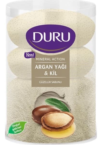 Duru Argan Yağı ve Kil İçeren Doğal Güzellik Sabunu 440 gr Cilt Bakımı
