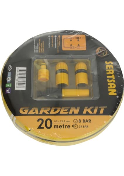 Sertsan Garden Kit 5 Parça Yüksek Basınçlı Hortum Seti 1/2 20