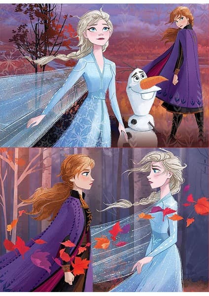 Educa Ahşap Puzzle 2X25 Parça Frozen 2