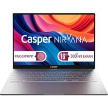 Casper Nirvana S100 Intel Core i7 13620H 16GB 1TB SSD Freedos 300Nit 16" Taşınabilir Bilgisayar S100.1362-BF00X-G-F
